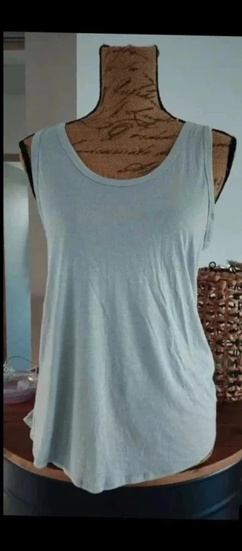 Débardeur sport femme gris clair tri dri T. XS dos ouvert yoga fitness neuf